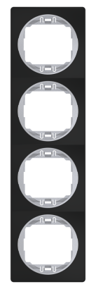 Рамка декоративная CADUCEUS ALING EON, четырёхместная, вертикальная (Артикул: E6714)