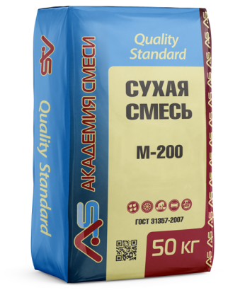 Сухая смесь Академия смеси «Quality Standard» Монтажно-кладочная М200 (50 кг)