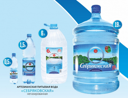 Питьевая негазированная вода «Себряковская»