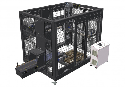 Паллетайзер портальный (укладчик) мобильный для укладки мешков / коробок / ведер