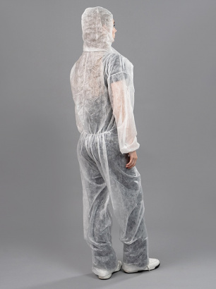 Комбинезон КАСПЕР белый, спанбонд, 25 гр/м² (упаковка)