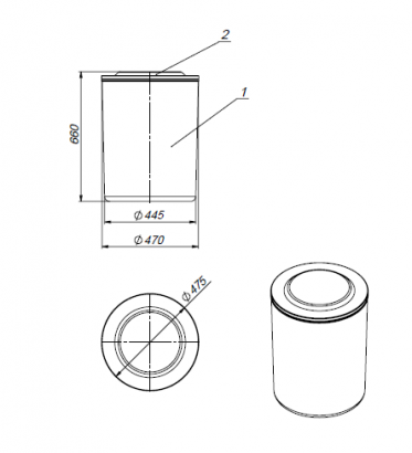100 литров пластиковая емкость