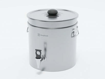 Бак для воды БП-25 с краном нержавеющая сталь Keepfood