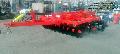 Борона дисковая БАРС двухрядная на пружинной стойке от 1,8 до 9,3 метров
