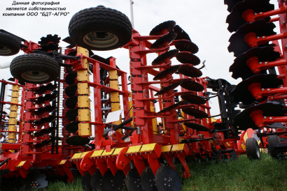 Борона дисковая легкая БАРСУК на эластомерах от 1,8 до 12,1 метров