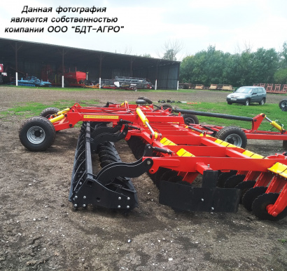 Борона дисковая легкая БАРСУК на эластомерах от 1,8 до 12,1 метров