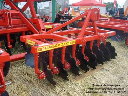 Борона дисковая БДМ-А двухрядная (узел СНАРУЖИ сферы диска) от 1,2 до 9,3 метров