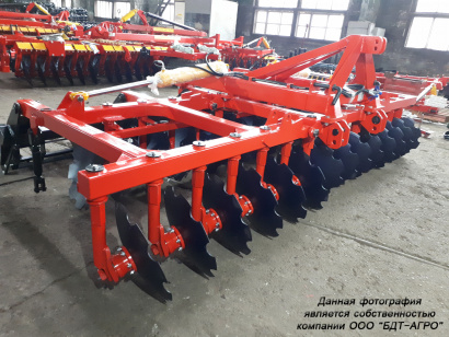 Борона дисковая БДМ-А двухрядная (узел СНАРУЖИ сферы диска) от 1,2 до 9,3 метров