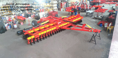 Борона дисковая КОРТЕС® + на эластомерах с шириной захвата от 2,5 до 9,1 метров на дисках 610мм