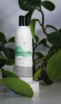 Шампунь для волос без сульфатов и парабенов с гиалуроновой кислотой и кофеином BIODANIKA Bui Green Coffee Shampoo, зеленый кофе, 500 мл