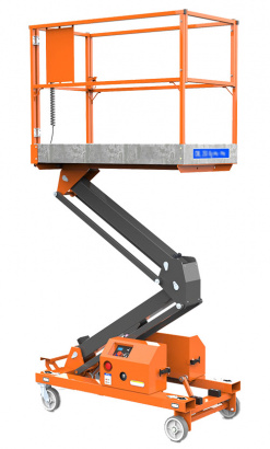 Подъемник с рабочей платформой передвижной