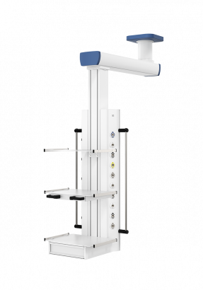 Потолочная одноплечевая вертикальная медицинская консоль CADUCEUS C1-V