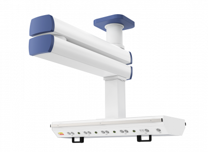 Потолочная двухплечевая медицинская консоль CADUCEUS C2-A