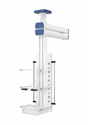 Потолочная двухплечевая медицинская консоль CADUCEUS C2-V