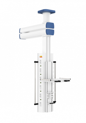 Потолочная двухплечевая медицинская консоль CADUCEUS C2-VE