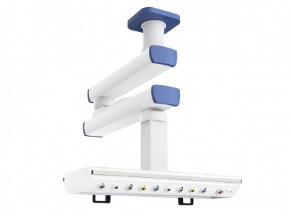 Потолочная двухплечевая медицинская консоль CADUCEUS C2E-A