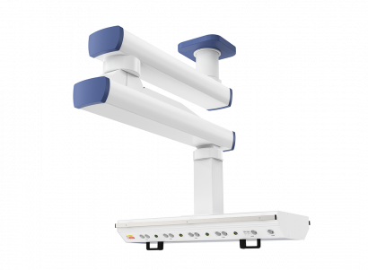 Потолочная двухплечевая медицинская консоль CADUCEUS C2E-A