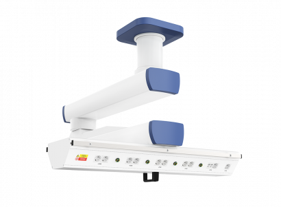 Потолочная медицинская консоль двухплечевая CADUCEUS C2E-AL