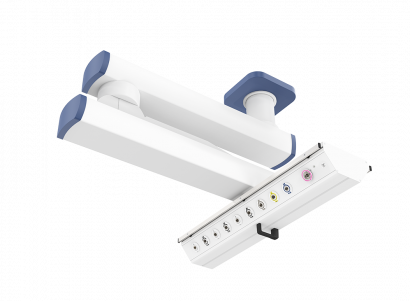 Потолочная медицинская консоль двухплечевая CADUCEUS C2E-AL