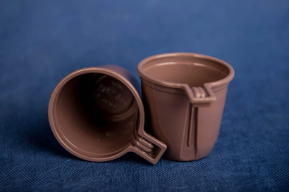 Чашка кофейная одноразовая 200мл пластиковая коричневая Стандарт 50/30/1500