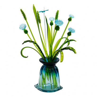 Малая цветочная композиция из стекла в ассортименте