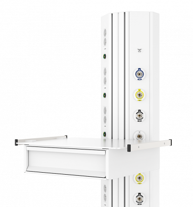 Настенная вертикальная медицинская консоль CS07