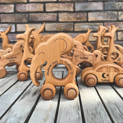 Деревянные игрушки каталки