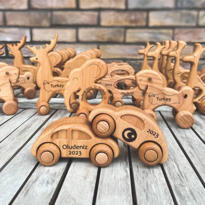 Деревянные игрушки каталки