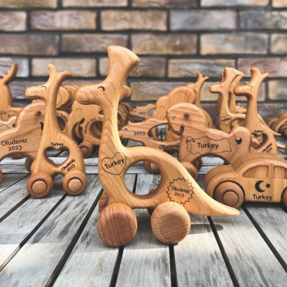 Деревянные игрушки каталки