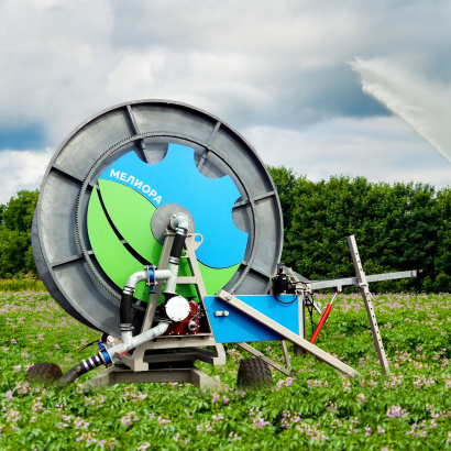 Дождевальная машина барабанного типа «Мелиора». Диаметр трубы 110мм или 125мм