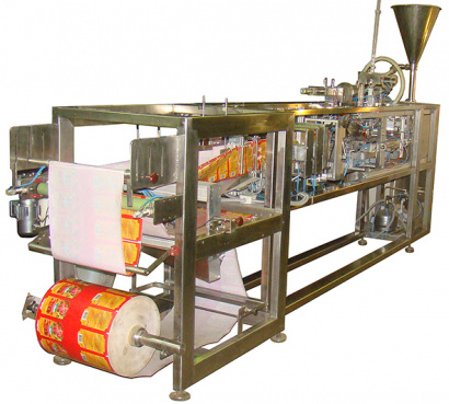 Фасовочный автомат фасовки жидкостей в дой-пак пакет ДПМ25