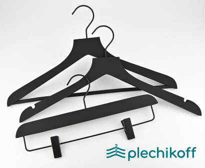 Вешалки-плечики для одежды с софт-тач покрытием PLECHIKOFF