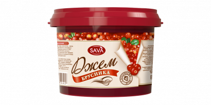 Брусничный джем с кусочками SAVA