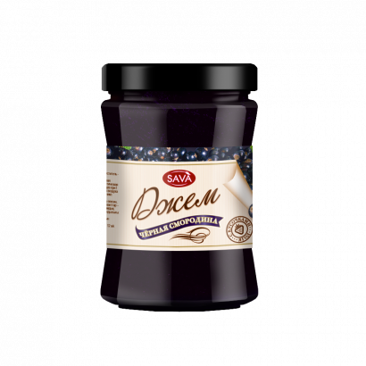 Черносмородиновый джем с кусочками SAVA
