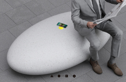 Скамья парковая GRAVEL (Галька)