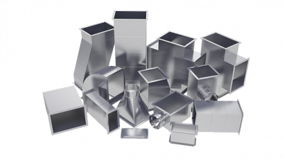 ВЕНТИЛЯЦИЯ: ФАСОННЫЕ ЧАСТИ К ПРЯМОУГОЛЬНЫМ ВОЗДУХОВОДАМ