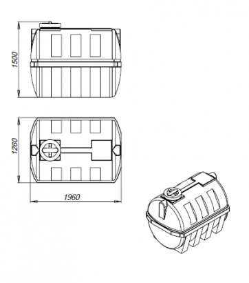 Емкость-септик 2 куб.м.
