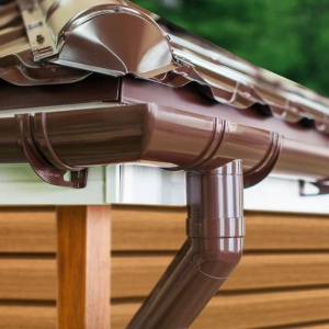 Воронка желоба GrandLine Optima 125 90 RAL8017 шоколад