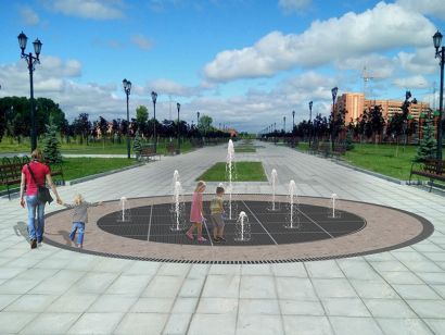 Пешеходный фонтан FC 4000 (с насосами сухой установки)