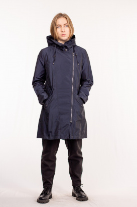 Женская демисезонная парка с капюшоном