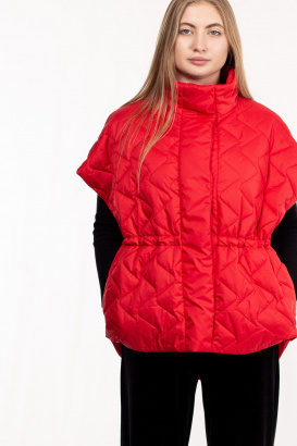 Жилет стёганый с кулиской