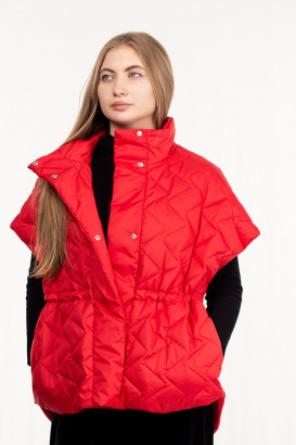 Жилет стёганый с кулиской