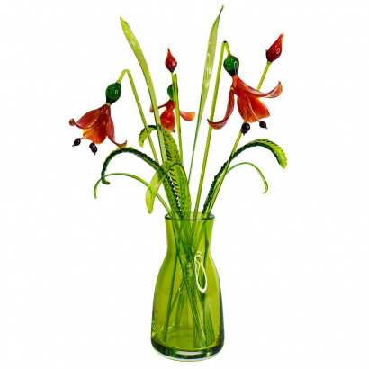 Малая цветочная композиция из стекла в ассортименте