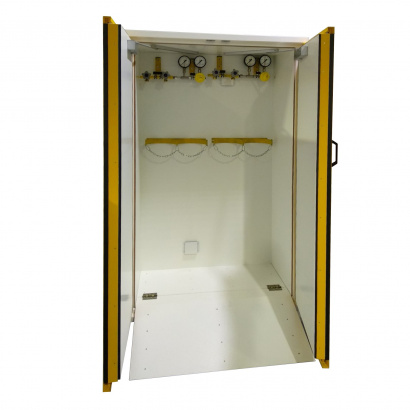 Шкаф безопасного хранения газовых баллонов модели ШБХ 850ГБ