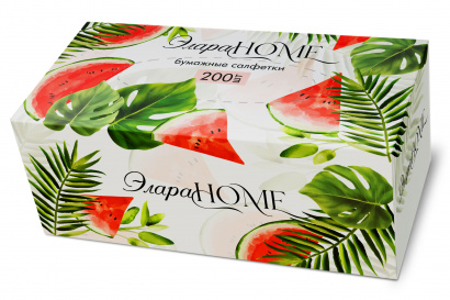 Салфетки бумажные в коробке 200шт