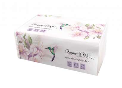 Салфетки бумажные ЭлараHome 250шт в мягкой упаковке, двухслойные