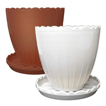 Горшок цветочный с поддонником 3 литра