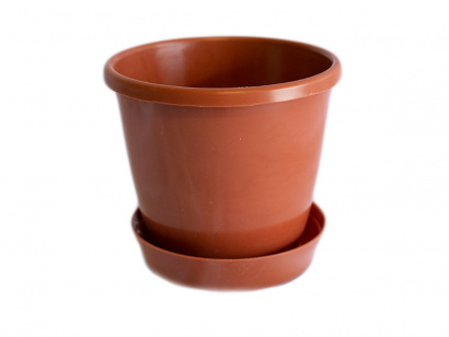 Горшок цветочный с поддонником 1,3 литра