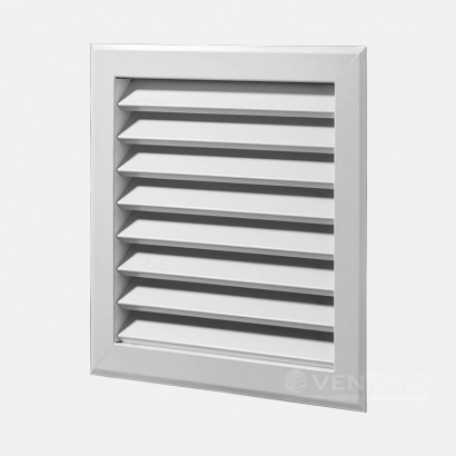 Решетка вентиляционная металлическая жалюзийная встраиваемая Ventale 20*20 (h)