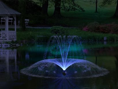 Плавающий фонтан "Фрисби"